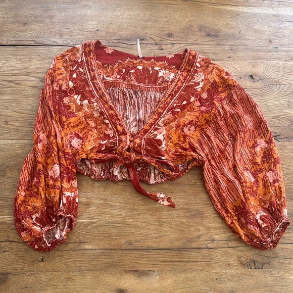 Free People Crop Blouse - Picture 2 of 7